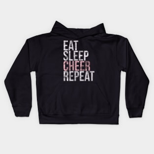 Eat Sleep Cheer Repeat Cheerleading Kids Hoodie